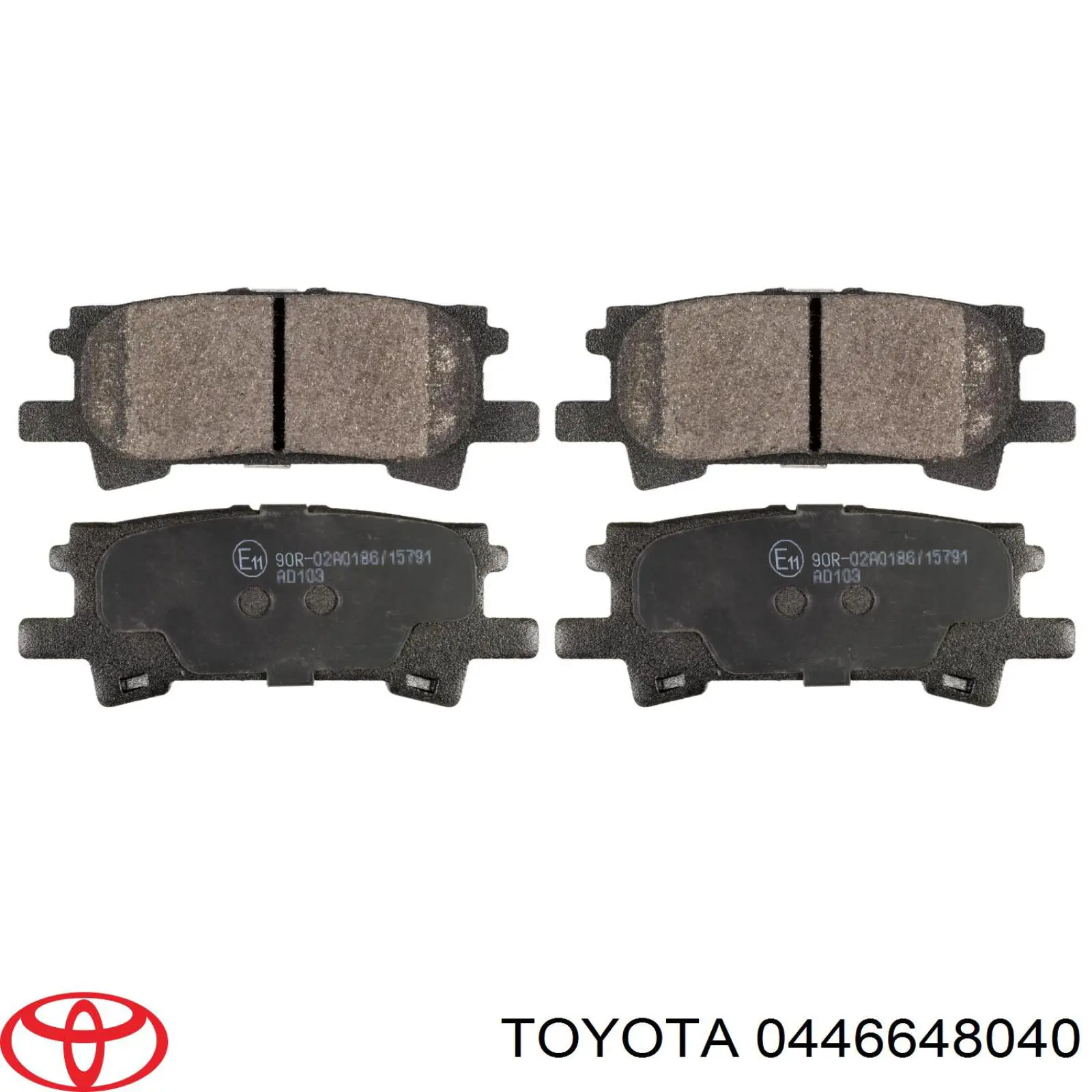 Задні гальмівні колодки Toyota 0446648040 ціна, від 20.27 USD