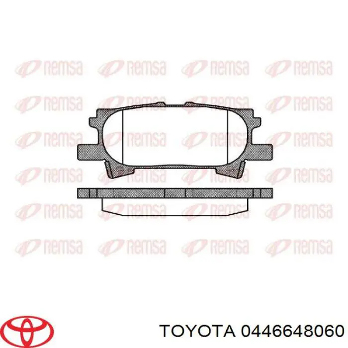 Купити 0446648060 Toyota Задні колодки
