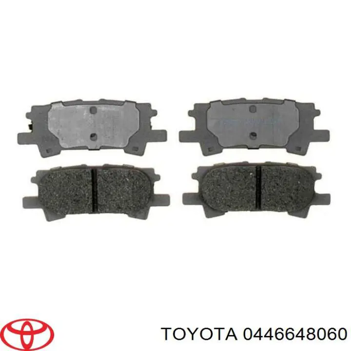 Колодки гальмові задні, дискові 0446648060 Toyota