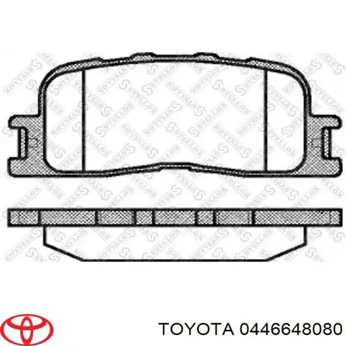 Купити 0446648080 Toyota Задні колодки