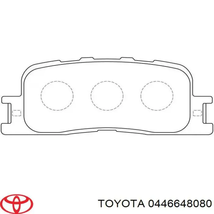 Колодки гальмові задні, дискові 0446648080 Toyota