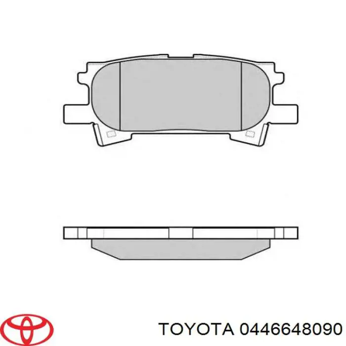 Купити 0446648090 Toyota Задні колодки