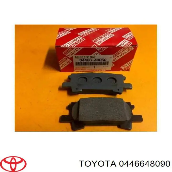Задні гальмівні колодки 0446648090 Toyota