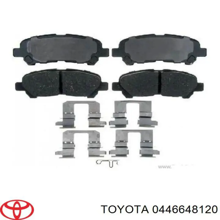 Задні гальмівні колодки Toyota 0446648120 ціна, від 44.34 USD