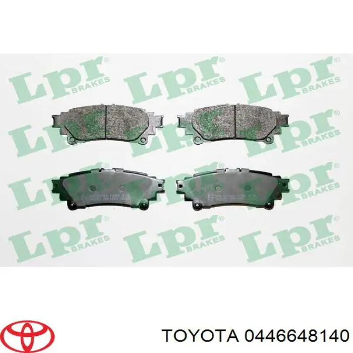 Купити 0446648140 Toyota Задні колодки