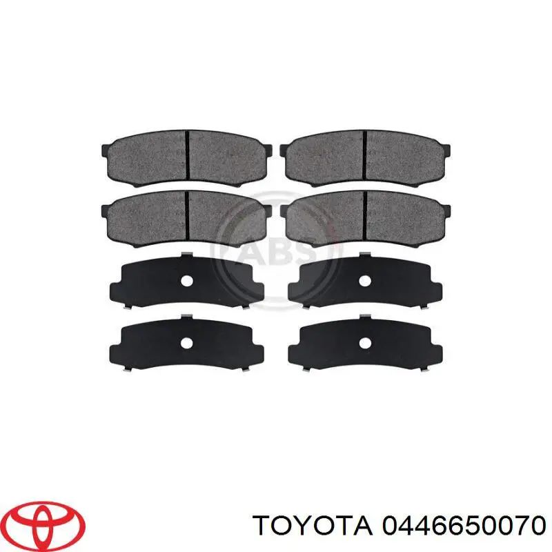 Купити 0446650070 Toyota Задні колодки