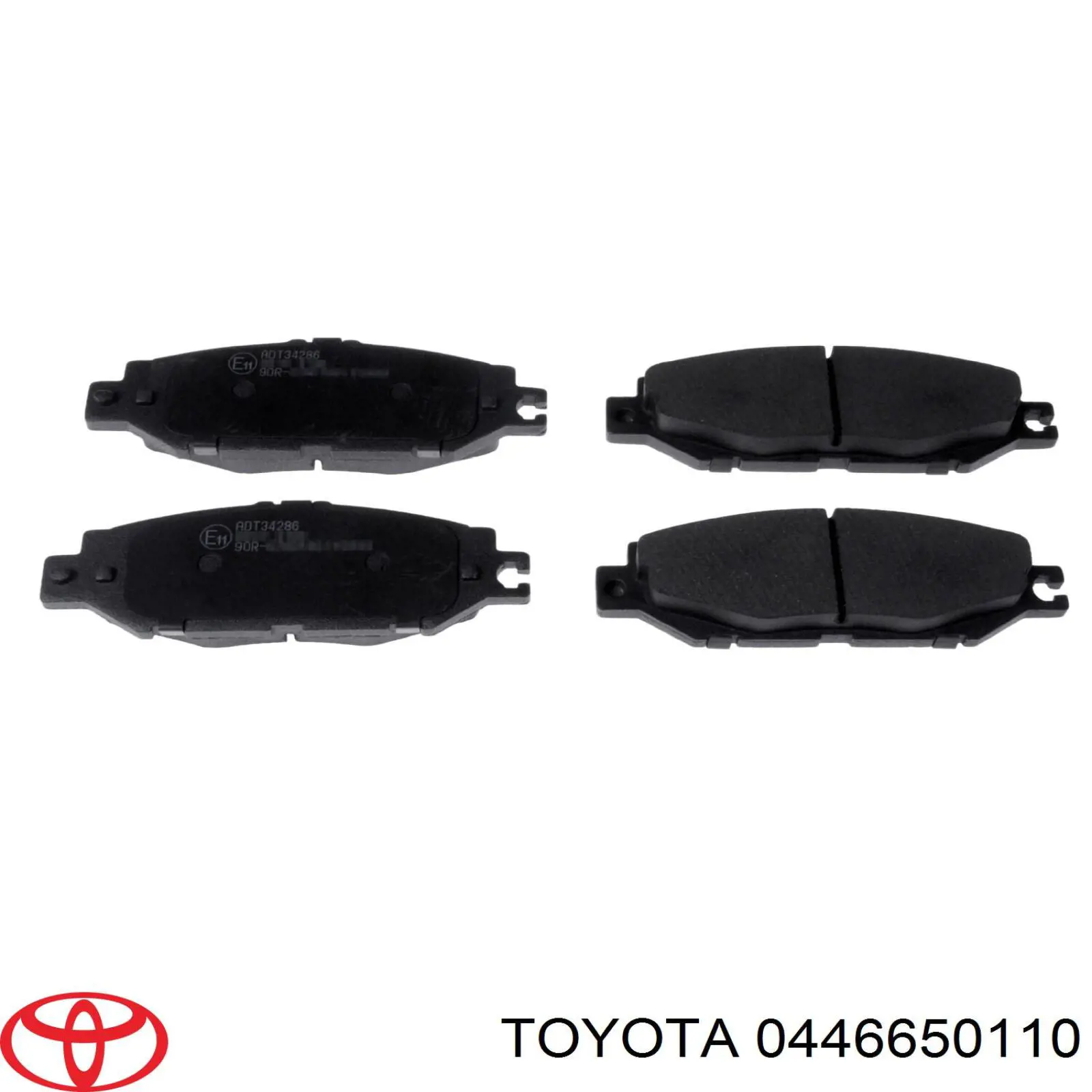 Колодки гальмові задні, дискові 0446650110 Toyota