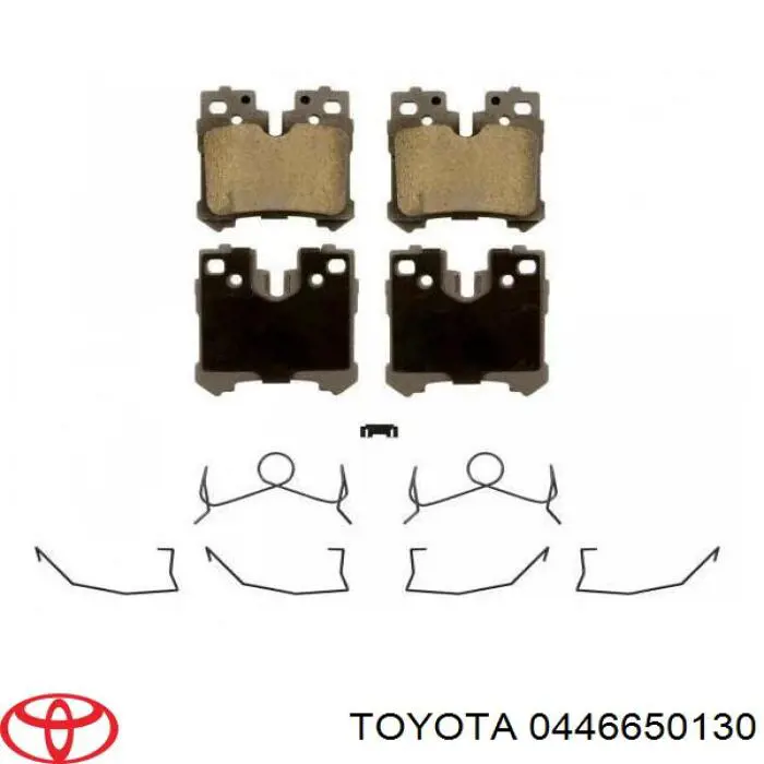 Задні гальмівні колодки Toyota 0446650130 ціна, від 31.78 USD