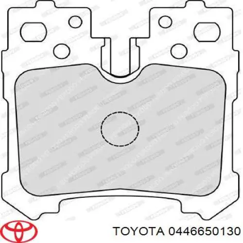 Купити 0446650130 Toyota Задні колодки