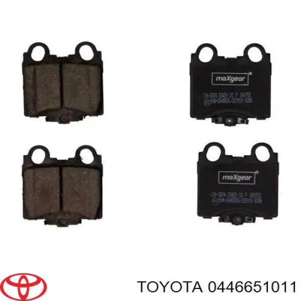 Задні гальмівні колодки Toyota 0446651011 ціна, від 19.25 USD