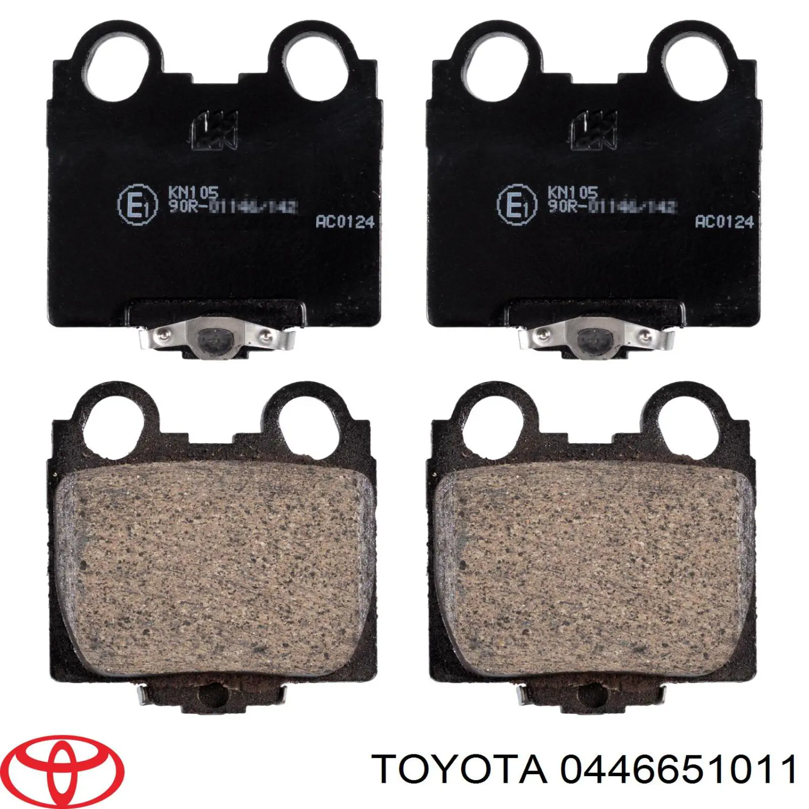 0446651011 Toyota колодки гальмові задні, дискові
