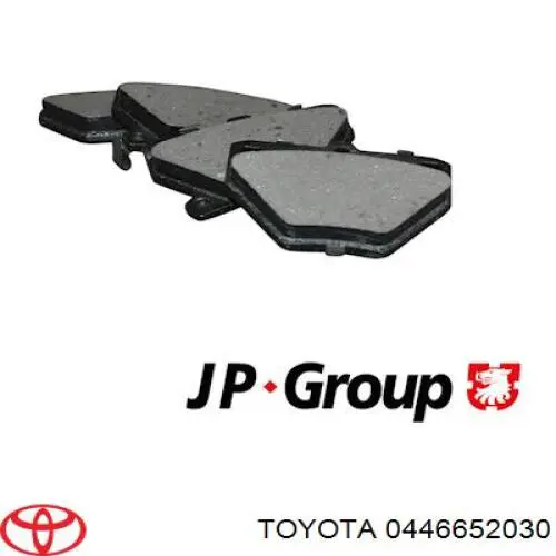 0446652030 Toyota колодки гальмові задні, дискові