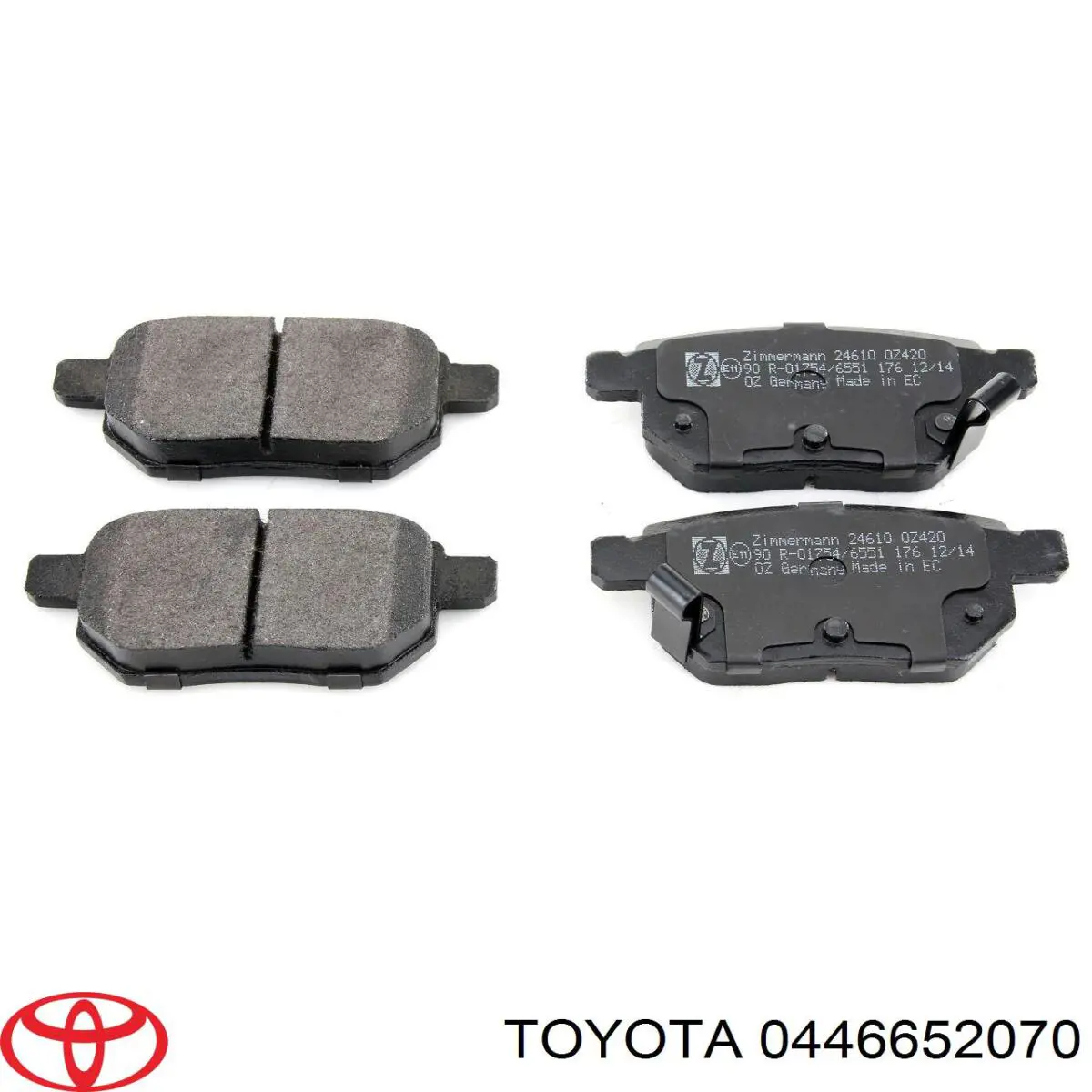 Задні гальмівні колодки Toyota 0446652070 ціна, від 15.20 USD