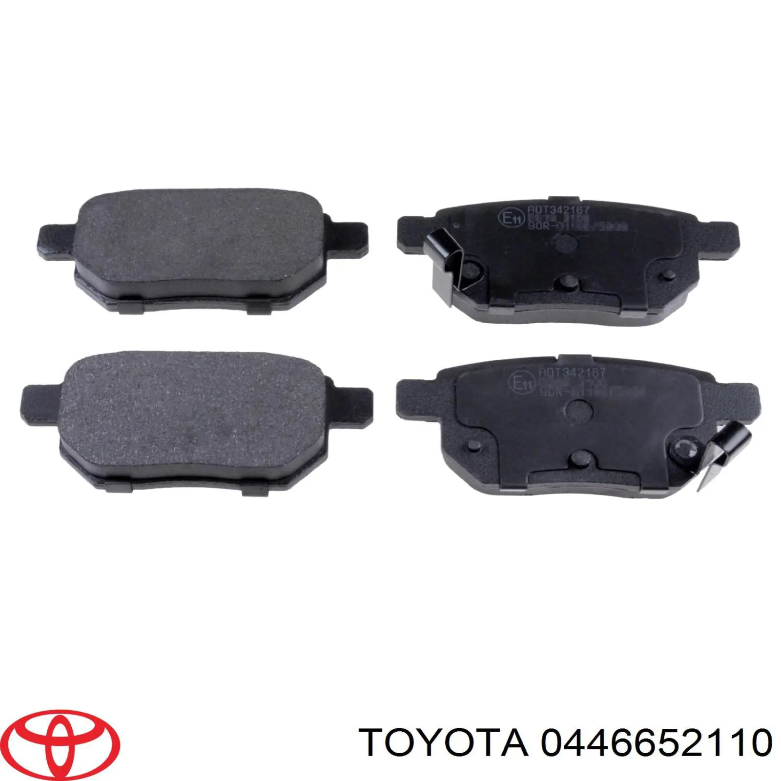 0446652110 Toyota колодки гальмові задні, дискові