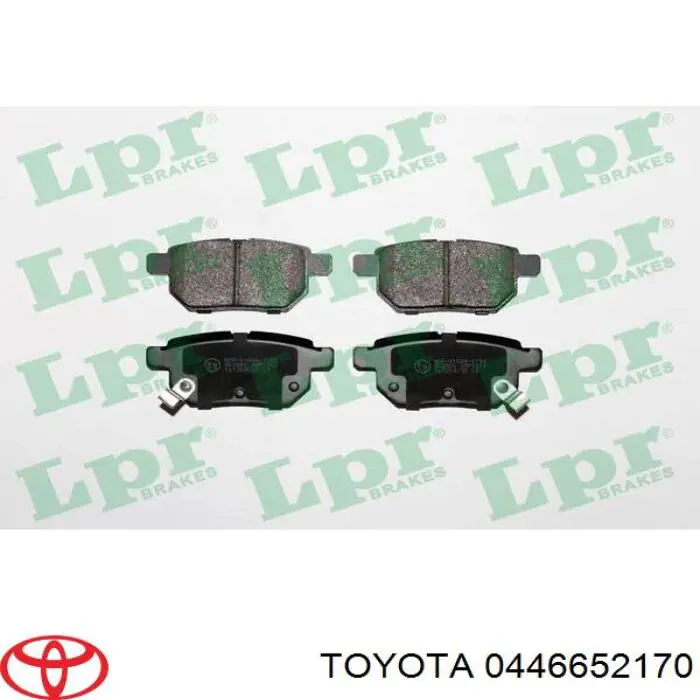 Купити 0446652170 Toyota Задні колодки
