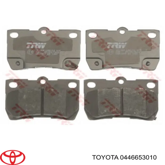 Купити 0446653010 Toyota Задні колодки
