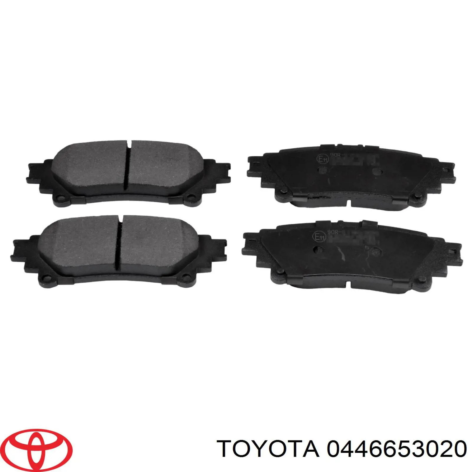 0446653020 Toyota Колодки гальмівні задні, дискові