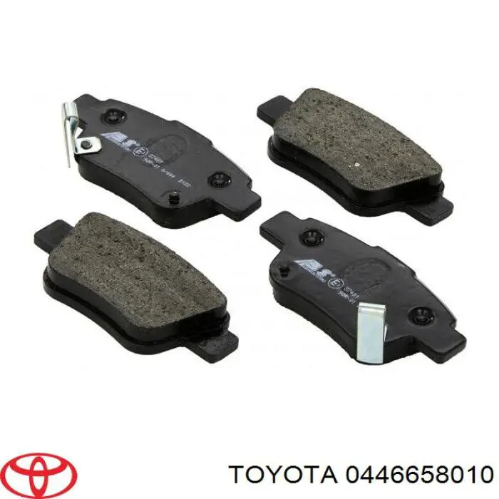 Задні дискові колодки Toyota 0446658010