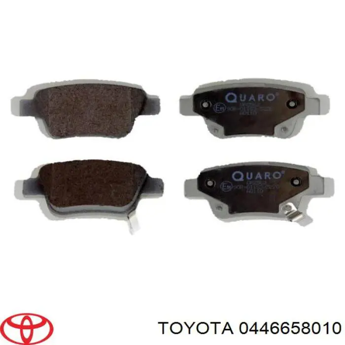 0446658010 Toyota колодки гальмові задні, дискові