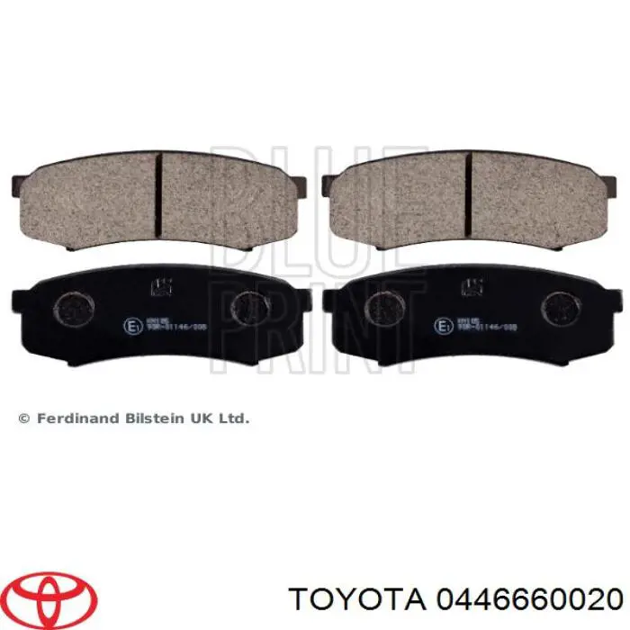 Купити 0446660020 Toyota Задні колодки