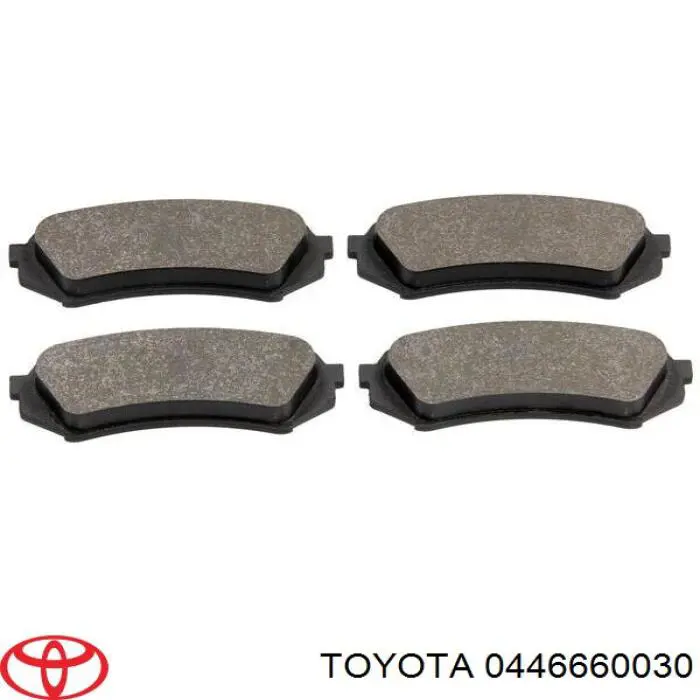 0446660030 Toyota колодки гальмові задні, дискові
