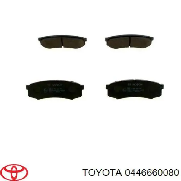 Задні гальмівні колодки Toyota 0446660080 ціна, від 19.52 USD