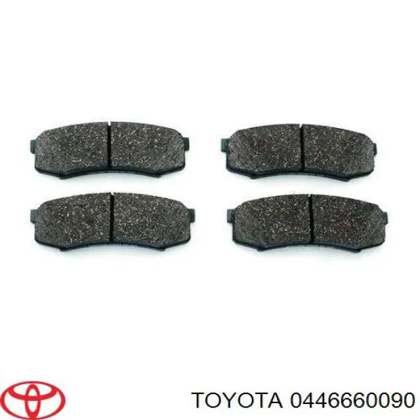0446660090 Toyota колодки гальмові задні, дискові