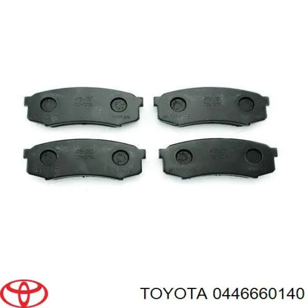 0446660140 Toyota колодки гальмові задні, дискові