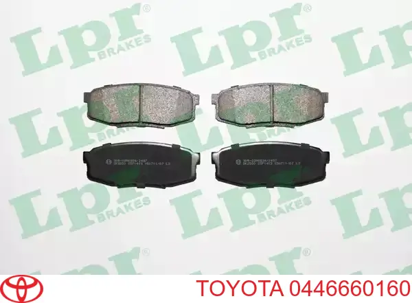 Купити 0446660160 Toyota Задні колодки