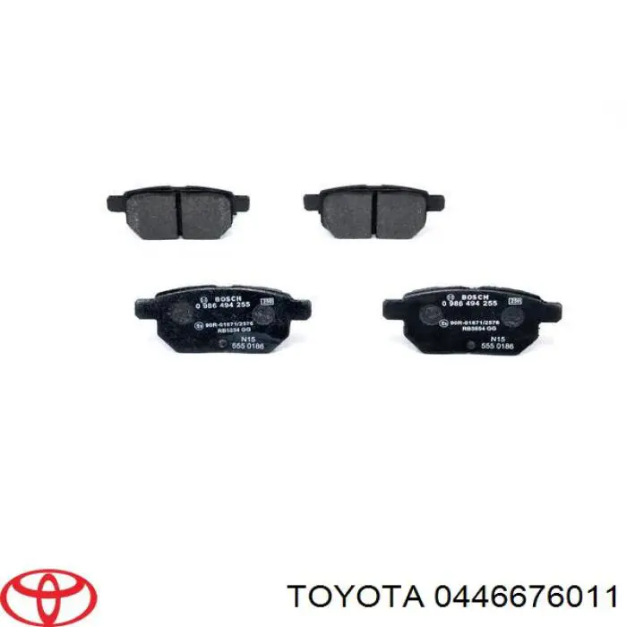 Купити 0446676011 Toyota Задні колодки