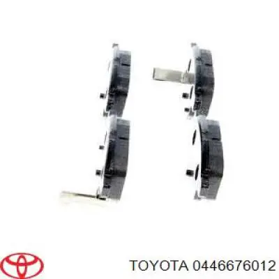 Задні дискові колодки Toyota 0446676012