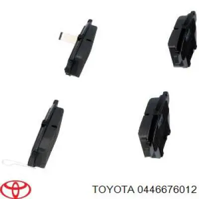 0446676012 Toyota Колодки гальмівні задні, дискові