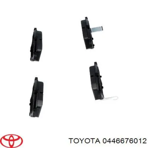 Задні гальмівні колодки Toyota 0446676012 ціна, від 29.37 USD