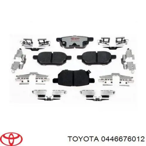 Купити 0446676012 Toyota Задні колодки
