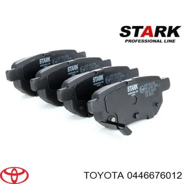 Задні гальмівні колодки 0446676012 Toyota
