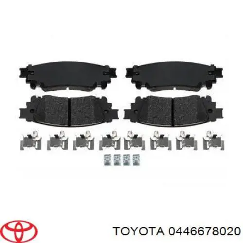 Купити 0446678020 Toyota Задні колодки