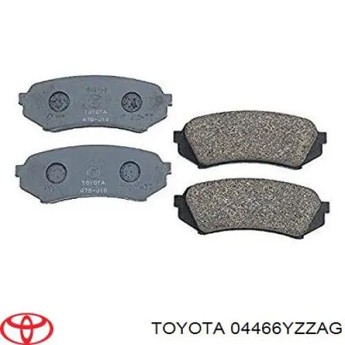 Купити 04466YZZAG Toyota Задні колодки
