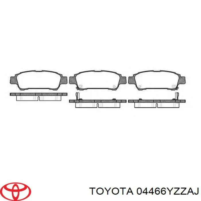 04466YZZAJ Toyota диск гальмівний передній