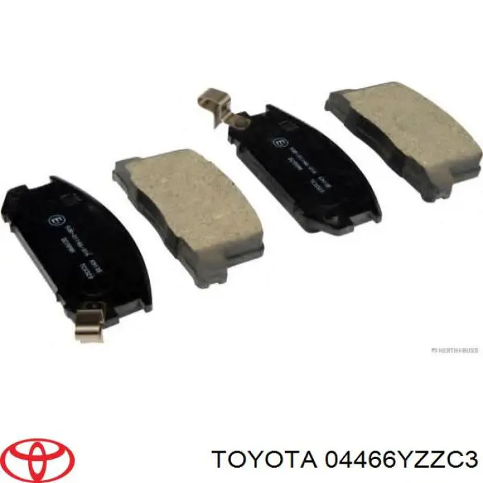 Колодки гальмові задні, дискові 04466YZZC3 Toyota