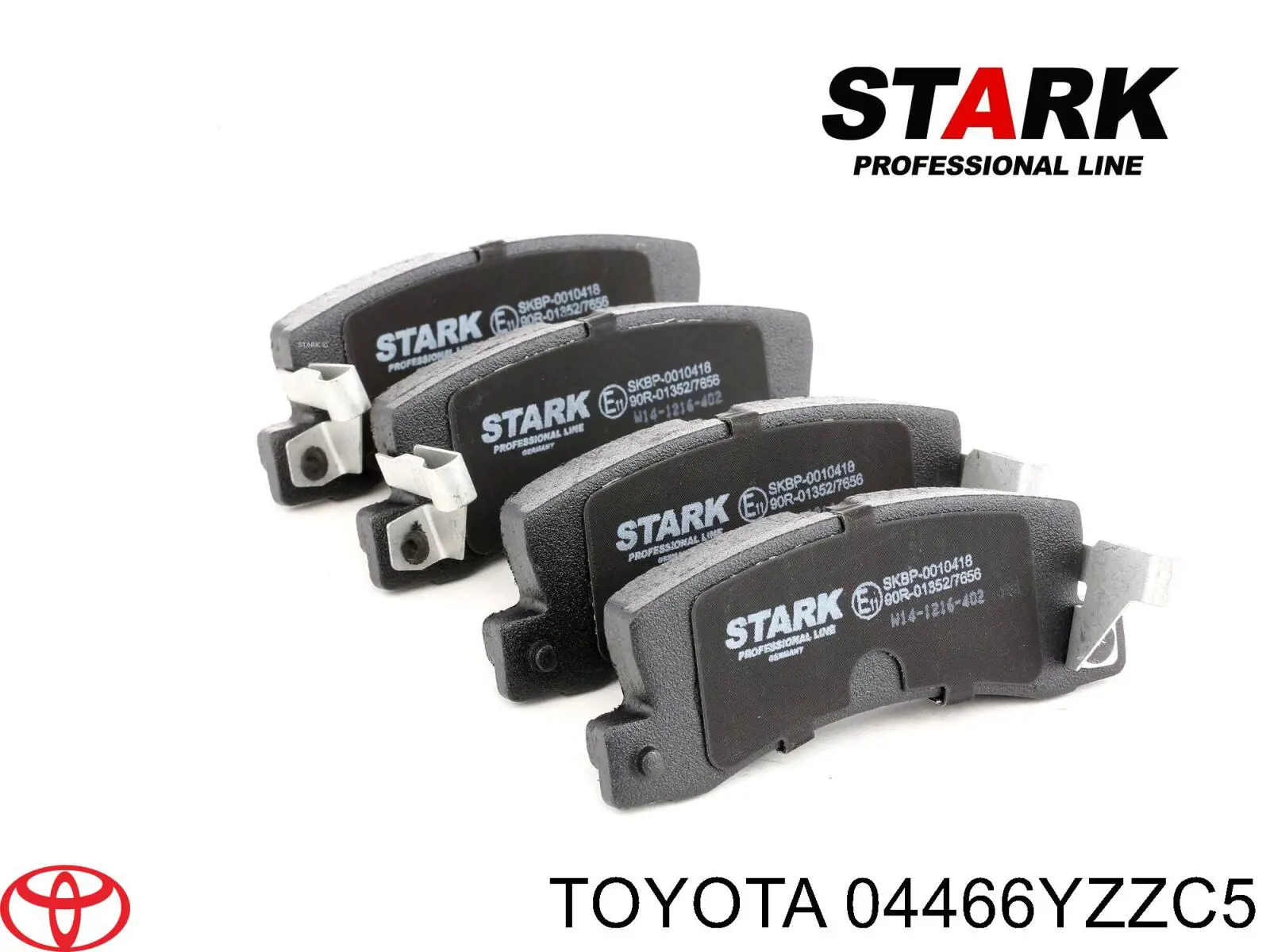 Задні гальмівні колодки Toyota 04466YZZC5 ціна, від 14.81 USD