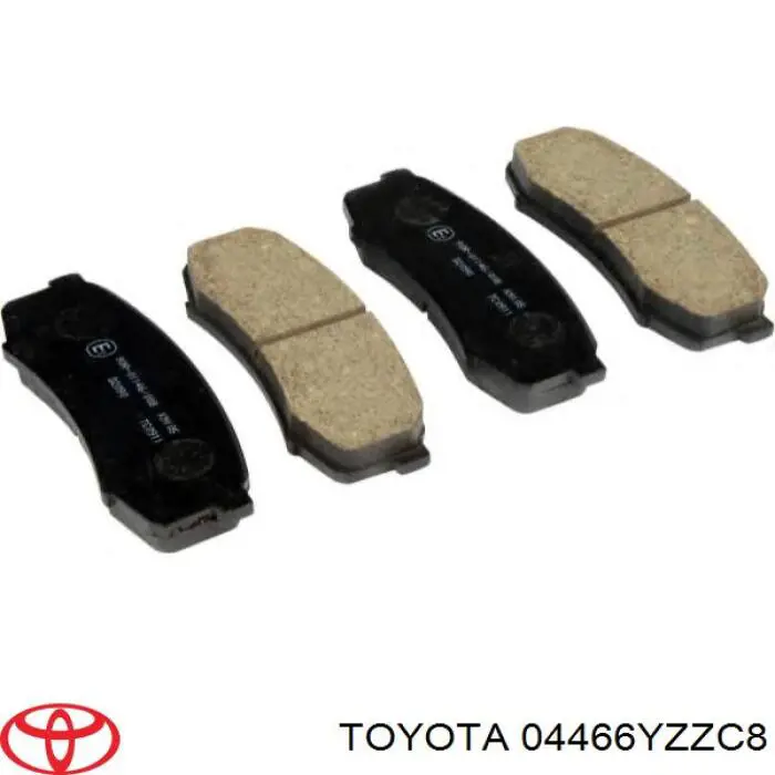 Купити 04466YZZC8 Toyota Задні колодки