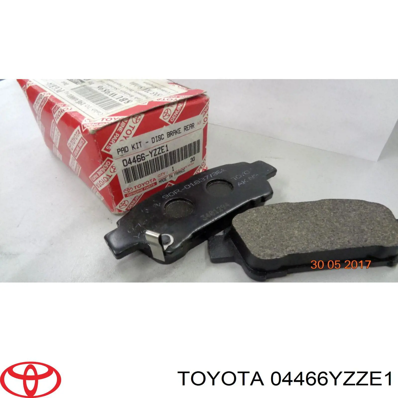 Задні гальмівні колодки Toyota 04466YZZE1 ціна, від 17.74 USD