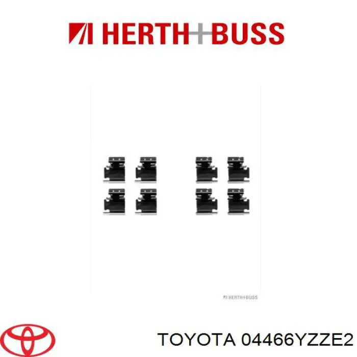 Задні гальмівні колодки 04466YZZE2 Toyota
