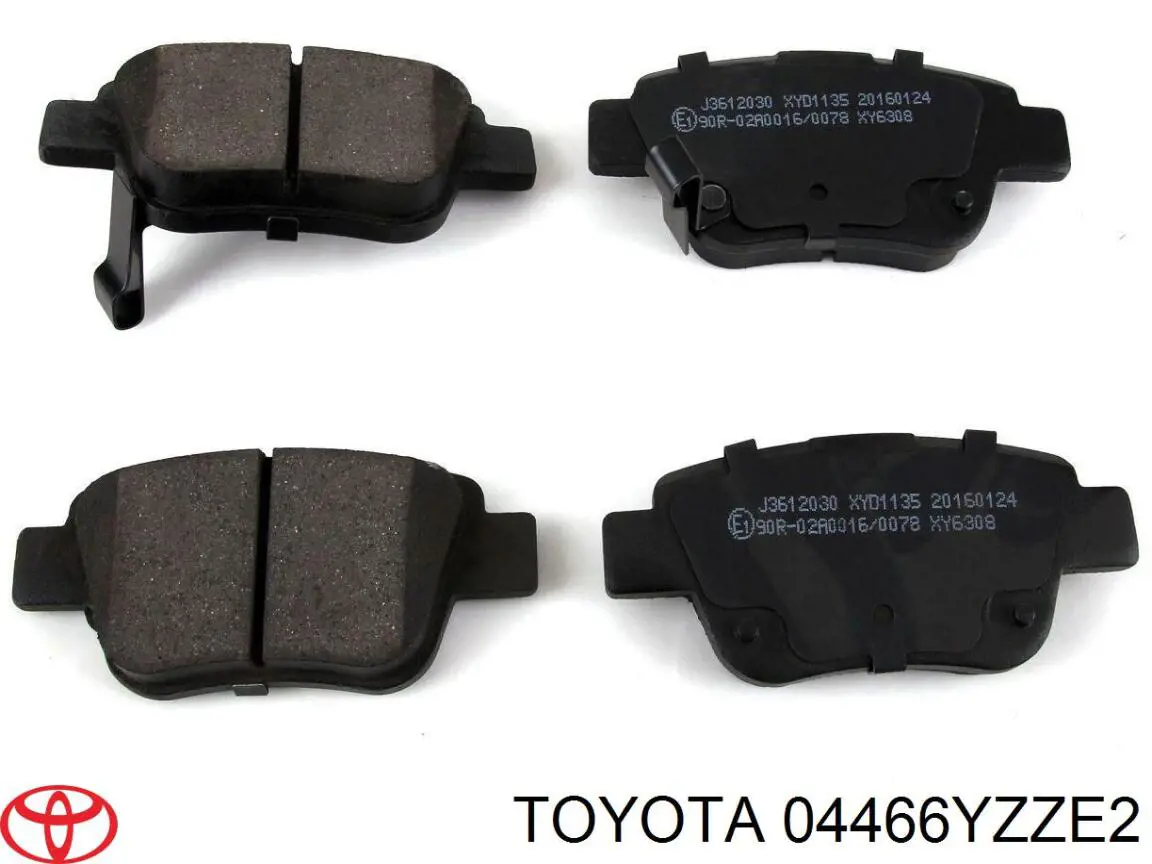 Купити 04466YZZE2 Toyota Задні колодки