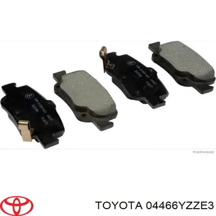 Колодки гальмові задні, дискові 04466YZZE3 Toyota