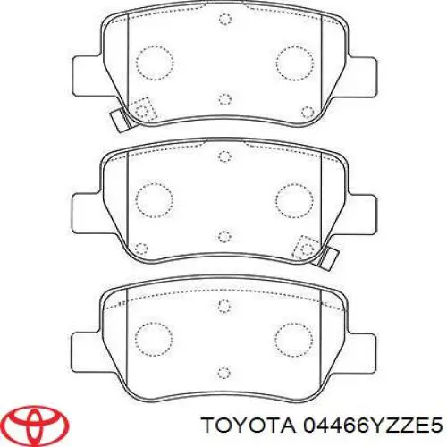 Купити 04466YZZE5 Toyota Задні колодки