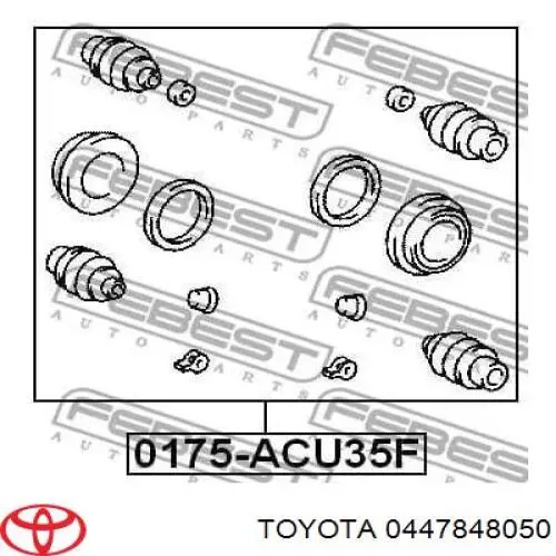 0447848050 Toyota ремкомплект супорту гальмівного переднього