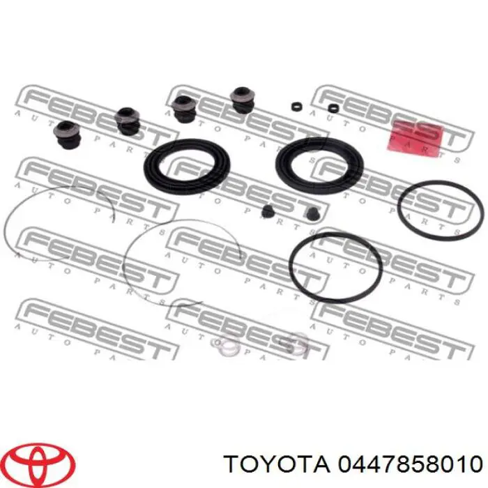 Ремкомплект супорту гальмівного переднього TOYOTA 0447858010