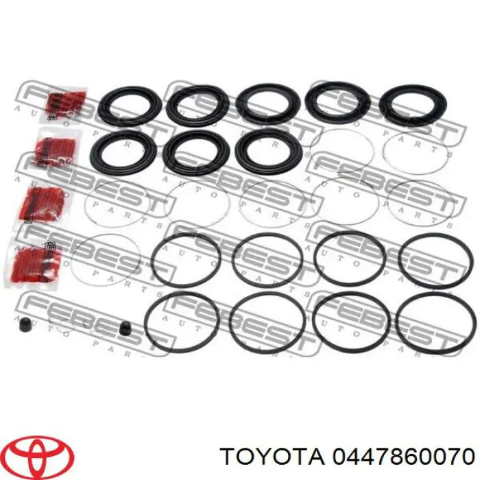 Ремкомплект супорту гальмівного переднього Toyota 0447860070 ціна, від 23.65 USD