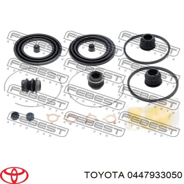 Ремкомплект супорту гальмівного переднього Toyota 0447933050 ціна, від 29.39 USD